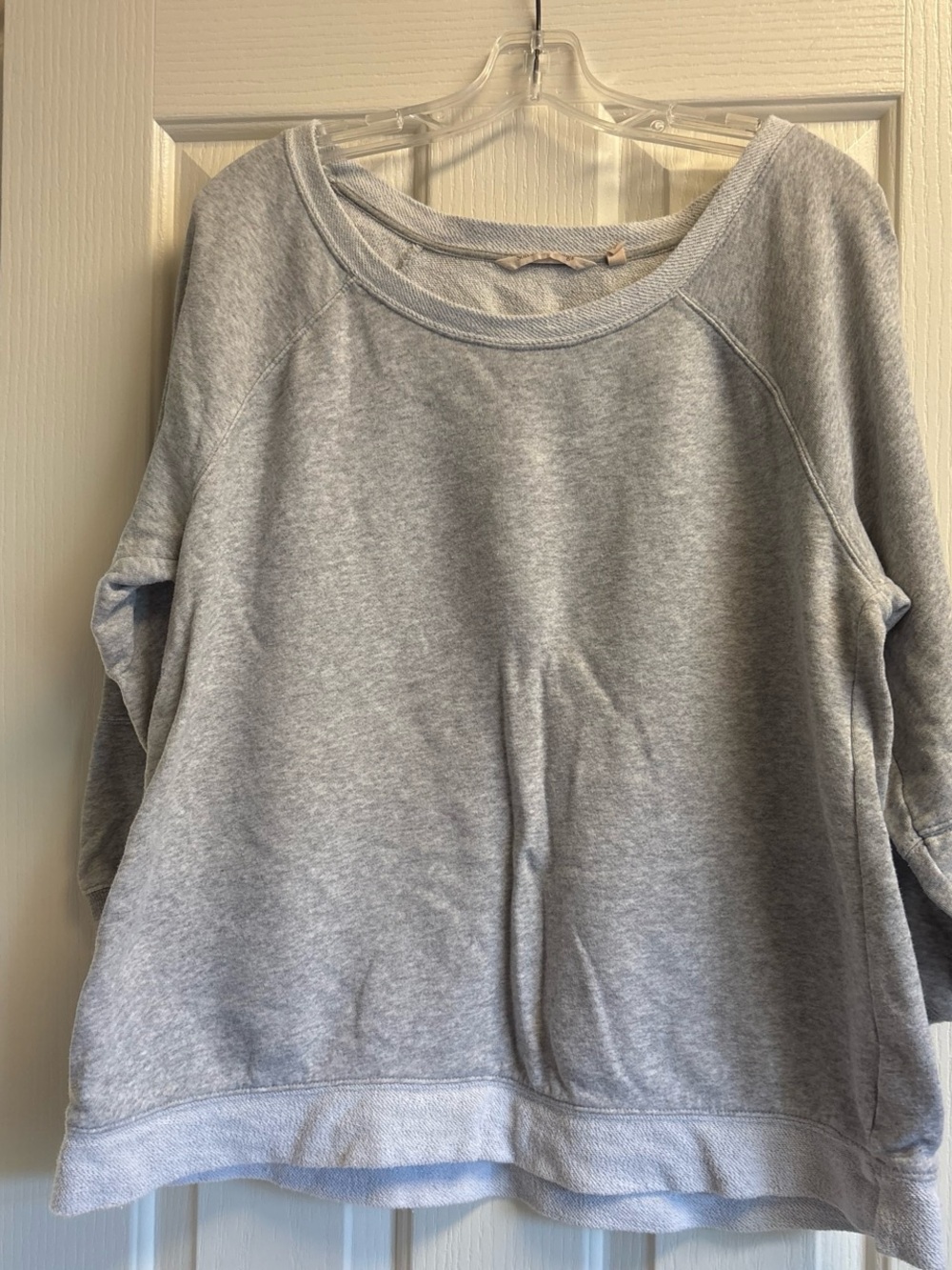 Light Gray Soft Surroundings Cozy Pullover Sweatshirt